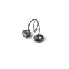 Small Pebble Earrings, Black Rhodium Hoop Earrings, Pebble Jewelry, Black Drops,   Artisan Handmade  by Sheri Beryl - Sheri Beryl - 2