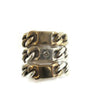 14K Gold and Silver Chain Ring, ID Signet Ring - Sheri Beryl - 3