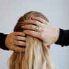 14K Gold and Silver Chain Ring, ID Signet Ring - Sheri Beryl - 2