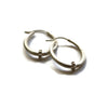 Oval Sterling  Hoop Earrings With Small Bead Granulation - Sheri Beryl - 3