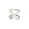 Cigar Band Ring Sterling Silver - Sheri Beryl - 1