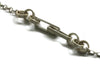 Sterling Chunky Chain Link Watch Fob Necklace - Sheri Beryl - 4