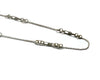 Silver Watch Fob Chain Necklace, Long Silver Chunky Chain  Large Link Edwardian Style Artisan Handmade by Sheri Beryl - Sheri Beryl - 3