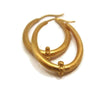 Gold Vermeil Oval Hoop Earrings - Sheri Beryl - 3