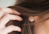 Small Silver Open Circle Studs  Hole Punch Studs - Sheri Beryl - 2