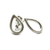 Silver Teardrop Studs - Sheri Beryl - 1